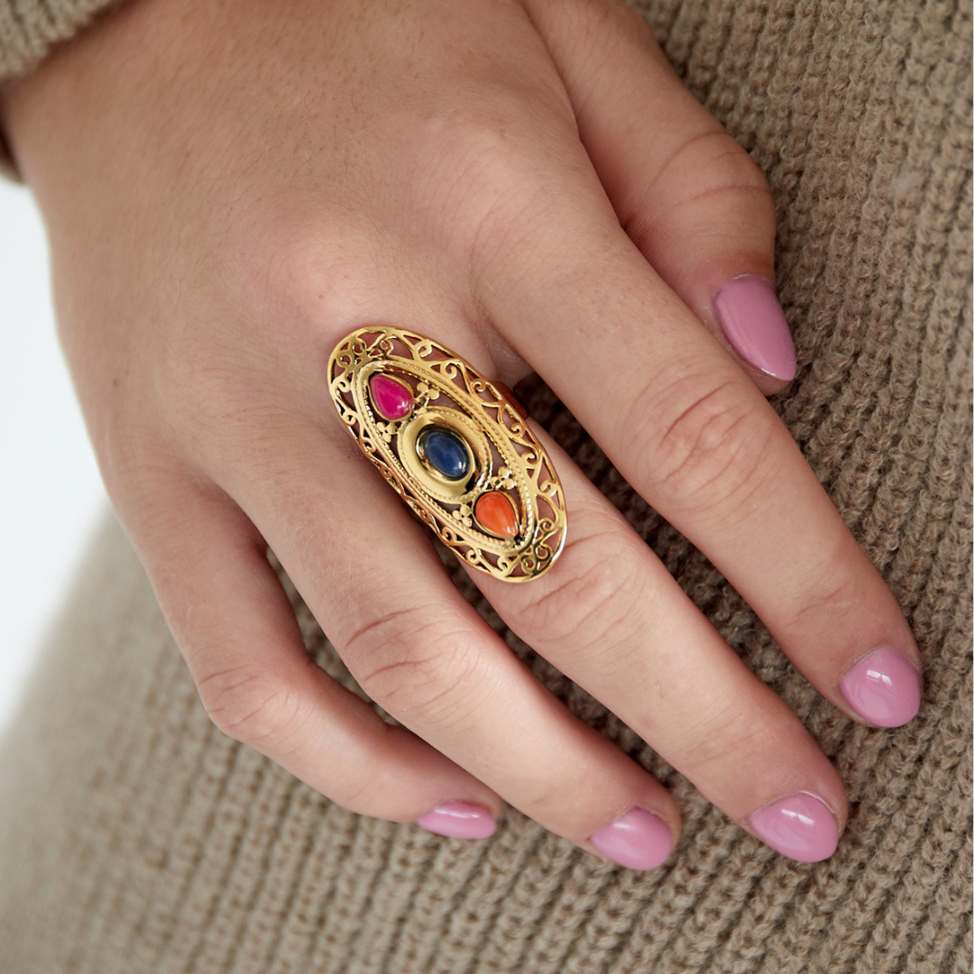 Bague Boho en Acier Inoxydable
