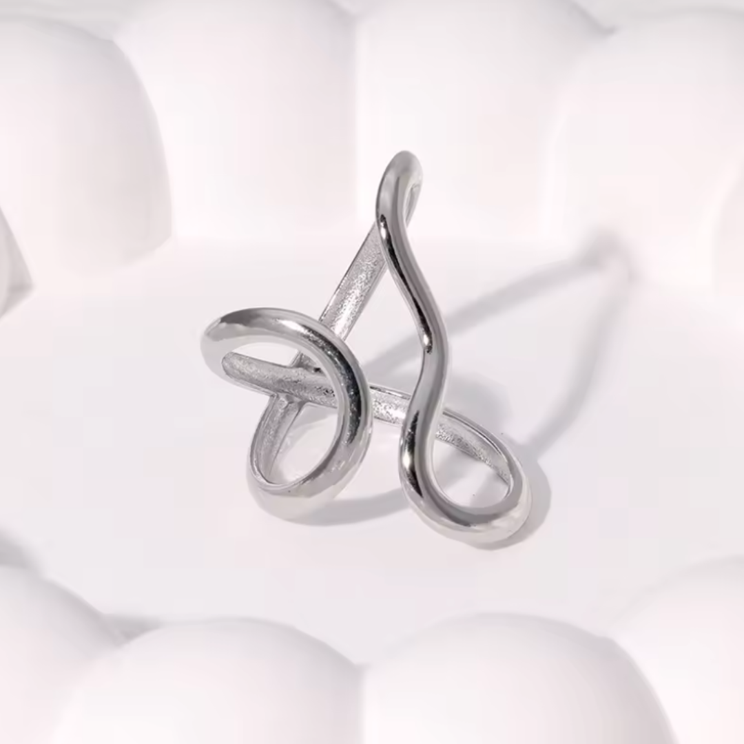 Bague en Acier Inoxydable Ouverte Imperméable pour Femme
