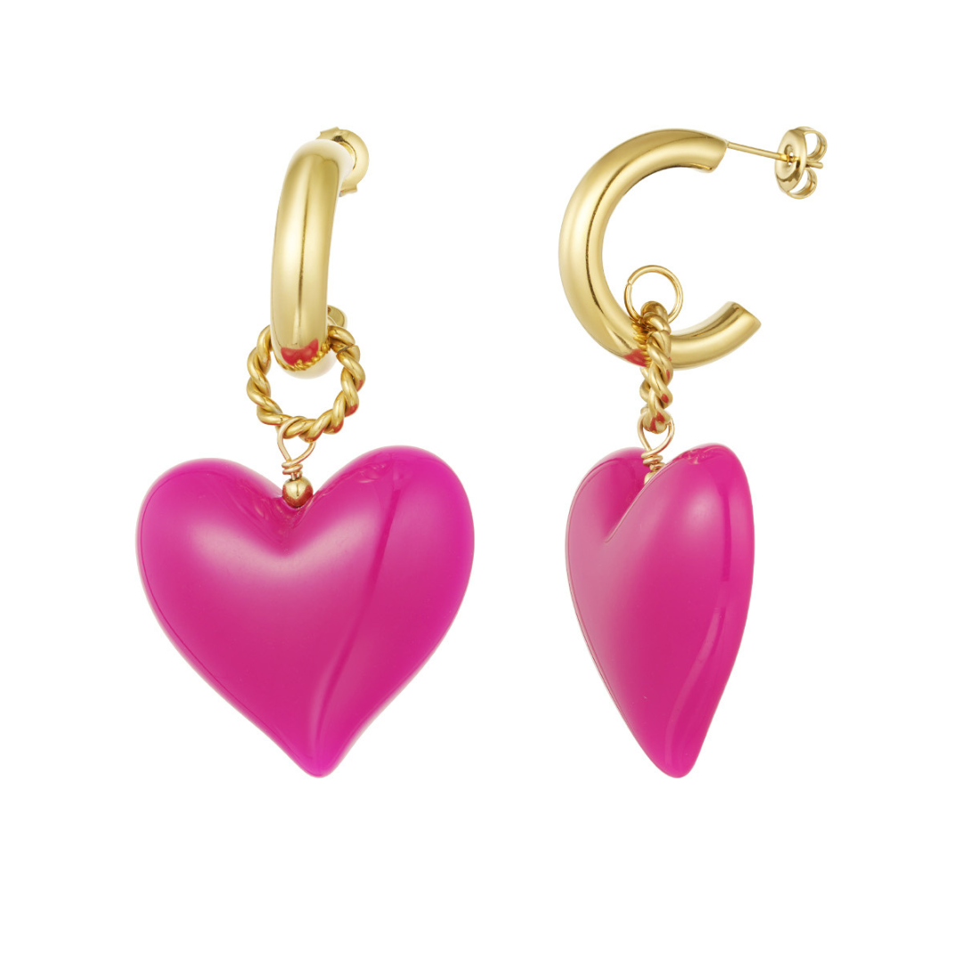 Boucles d'oreilles coeur