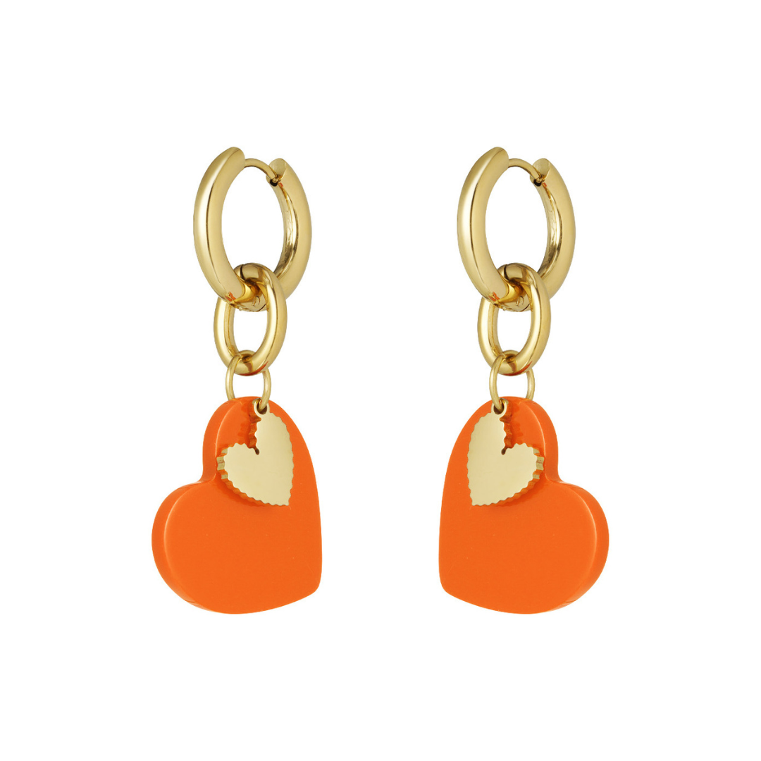 boucles d'oreilles coeur