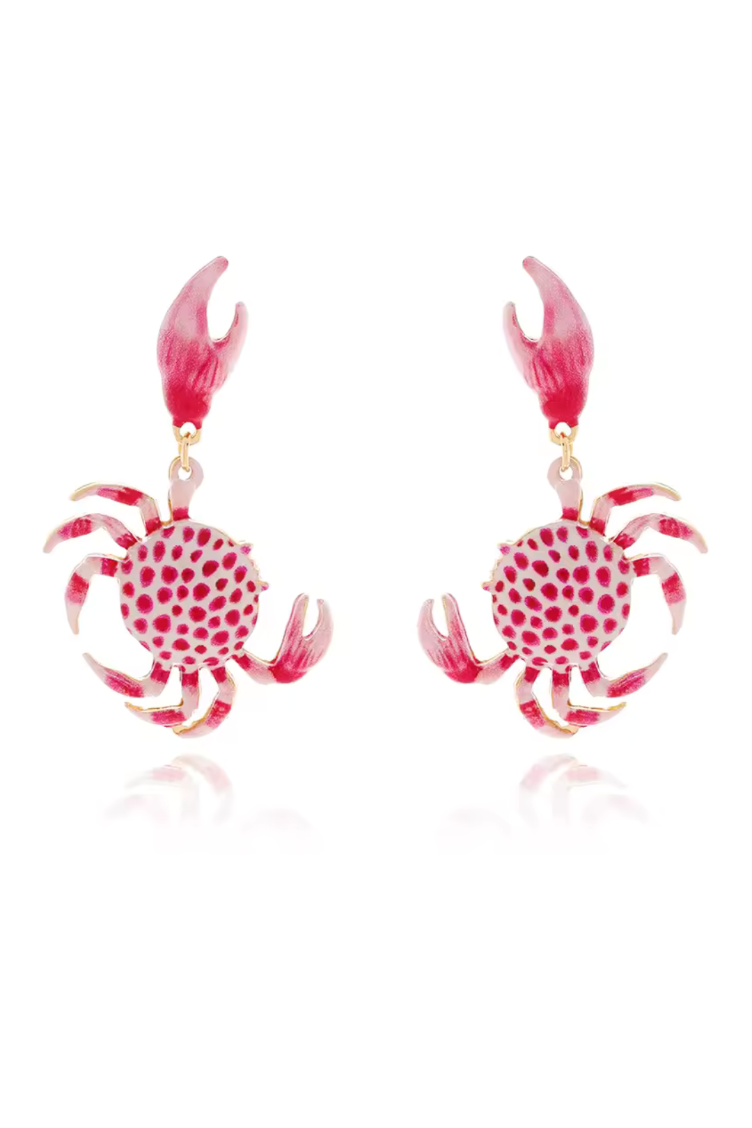 Boucles d'oreilles crabe