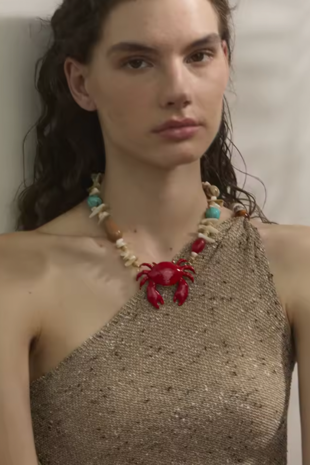 Collier Crabe Rouge
