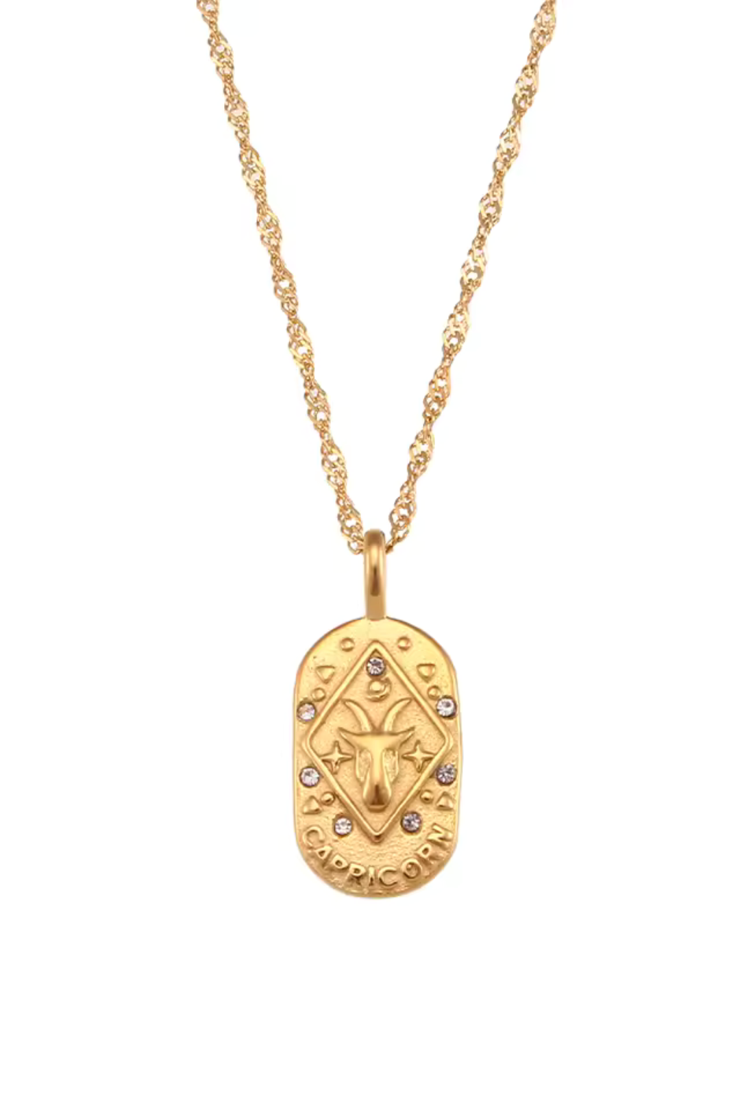Collier Signe Capricorne en Acier Inoxydable
