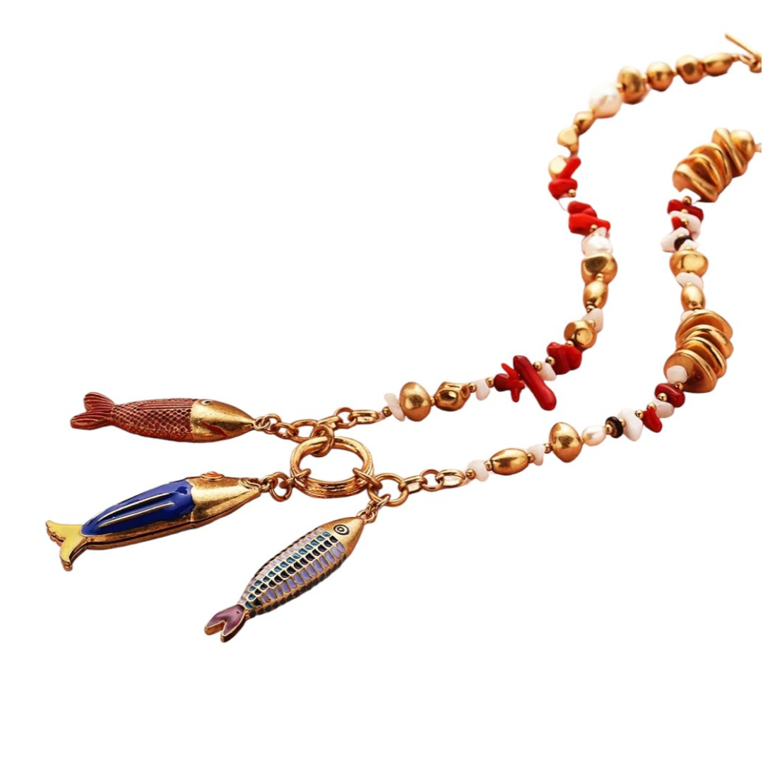 Collier Poisson Nacre - Doré | Spade Design Collier Poisson Nacre - Doré | Spade Design