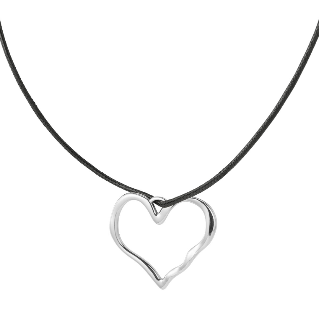 Collier cœur doré – Acier inoxydable