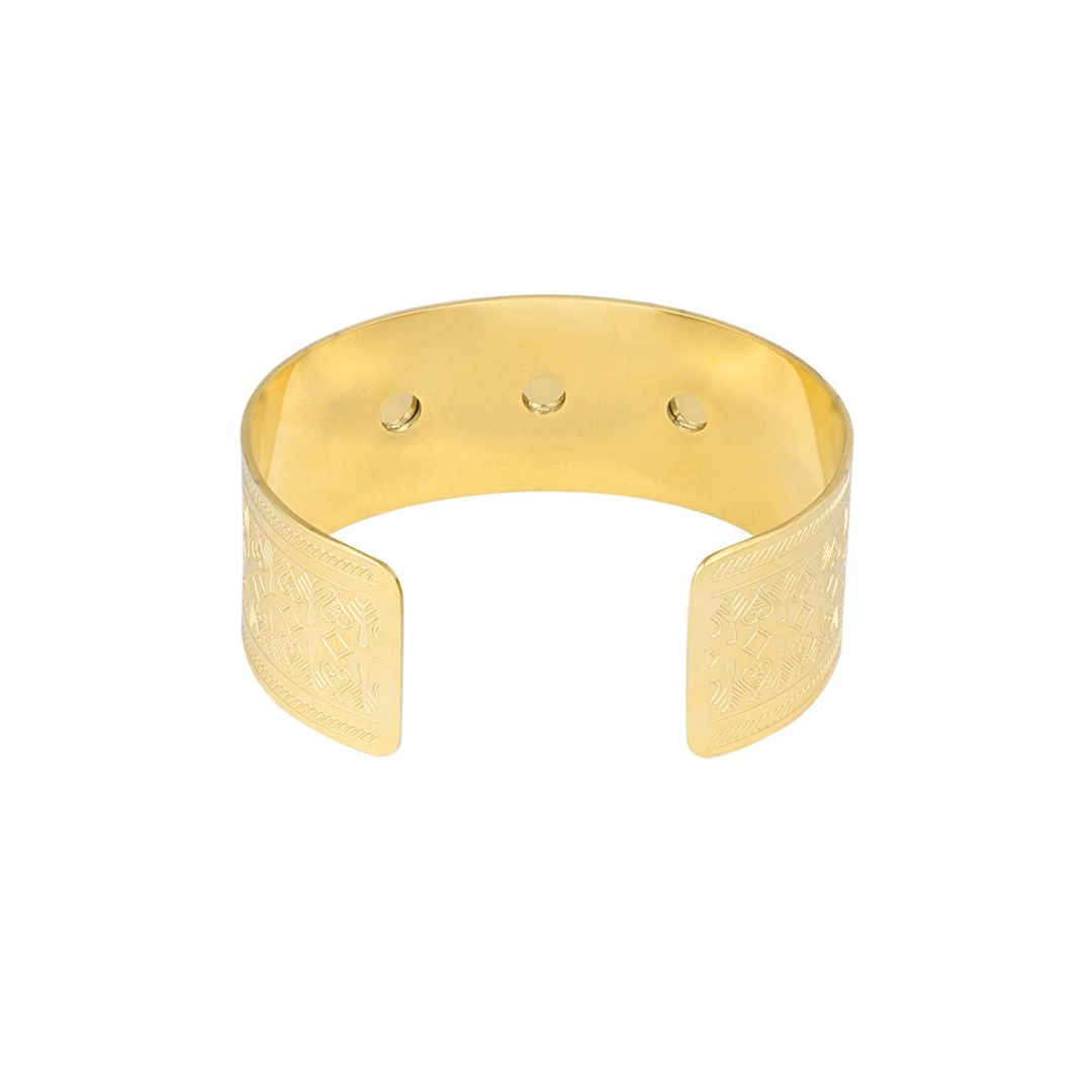 Manchette Bracelet Bohème Rêveur - Doré bijoux acier inoxydable