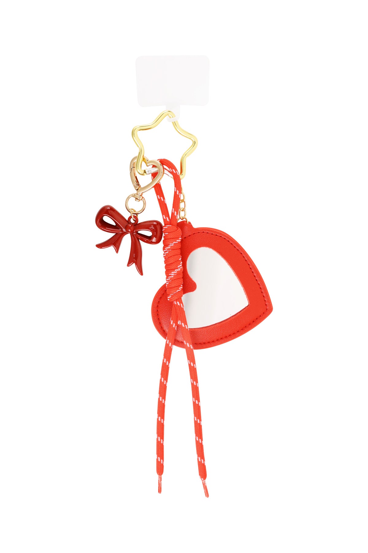 Porte-clé cœur rouge Love