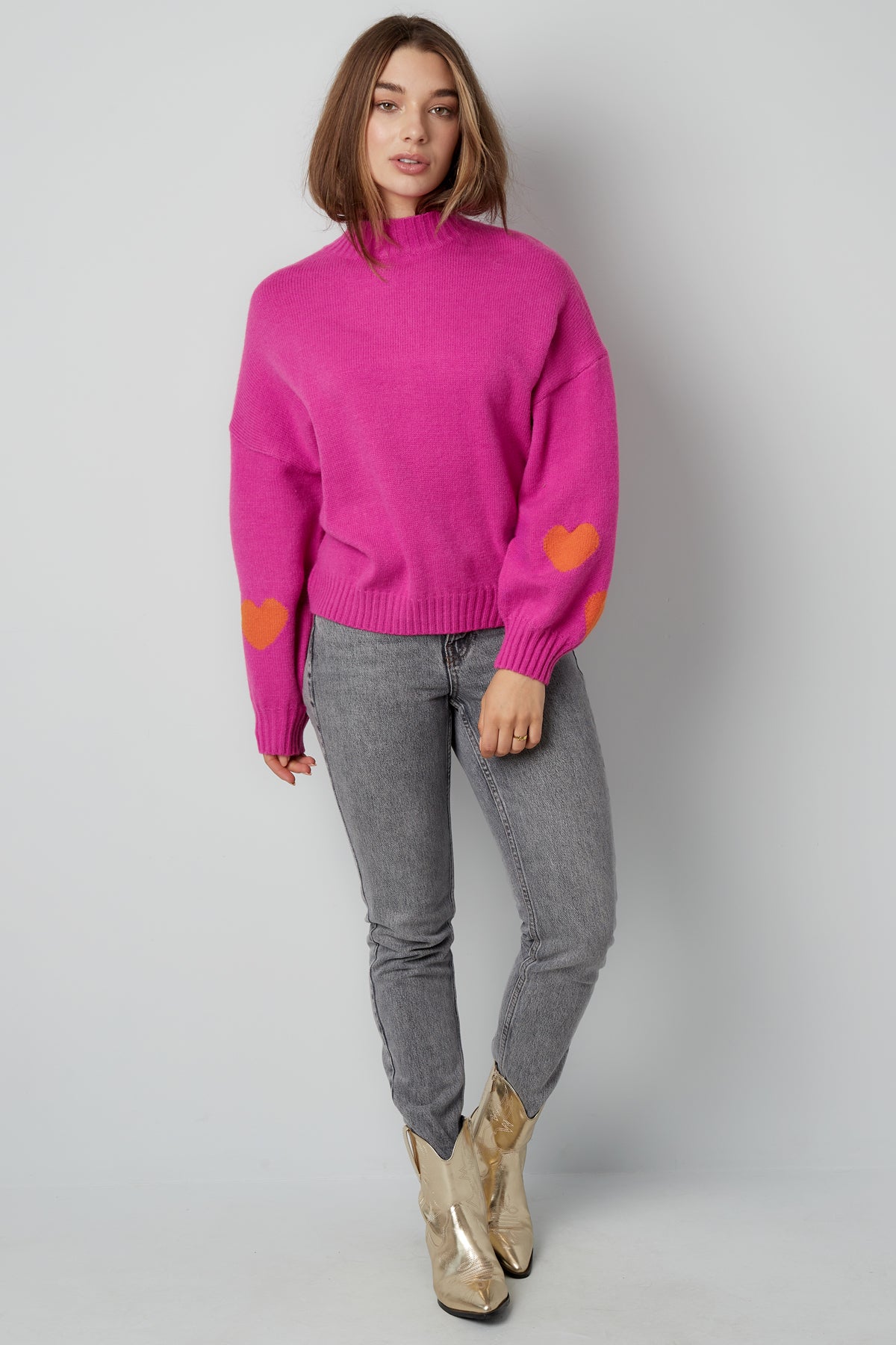 Pull Tricoté à Cœur