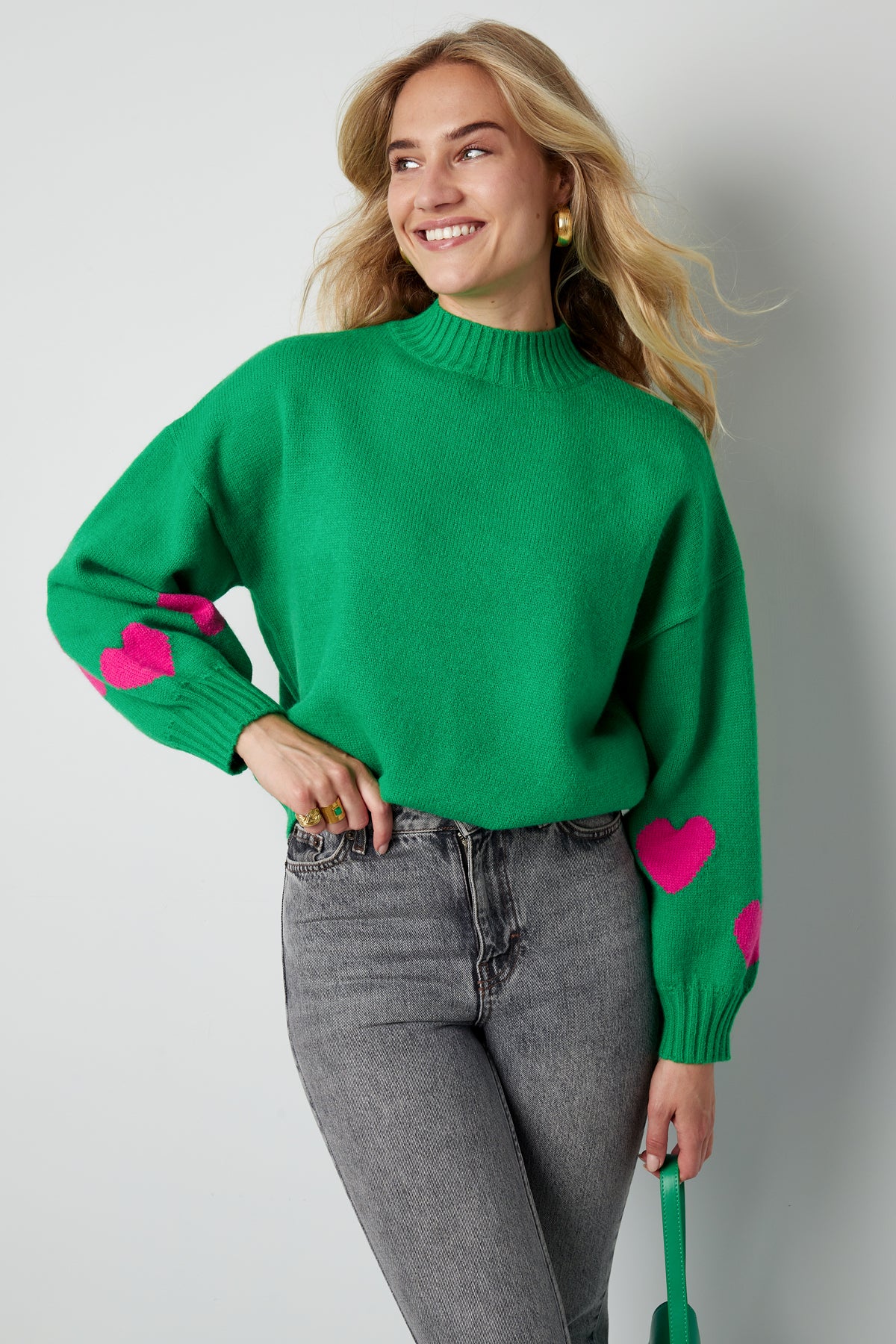 Pull Tricoté à Cœur
