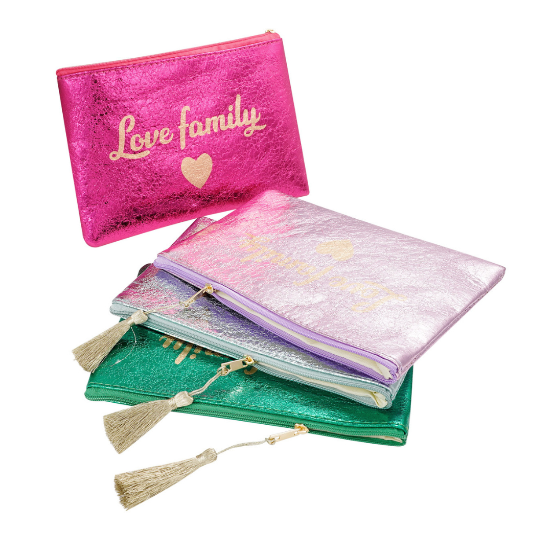 pochette femme métallisé