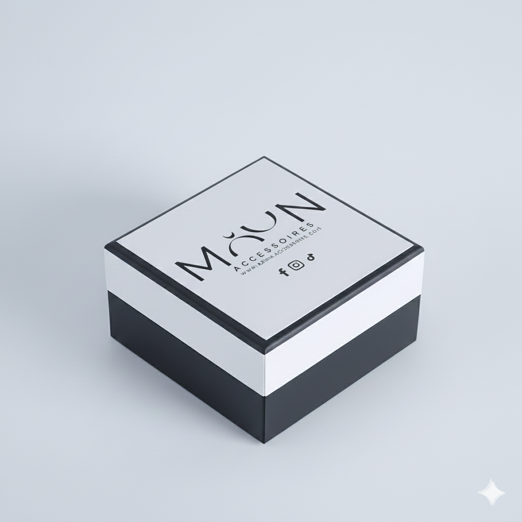 Écrin Moon Accessoires inclus avec le bijou — boîte cadeau élégante