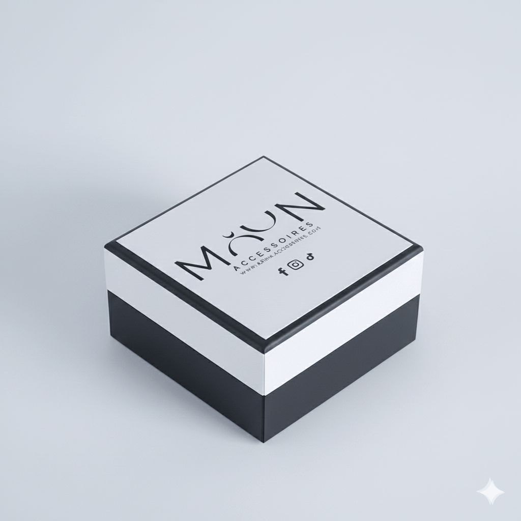 Écrin Moon Accessoires inclus avec le bijou — boîte cadeau élégante