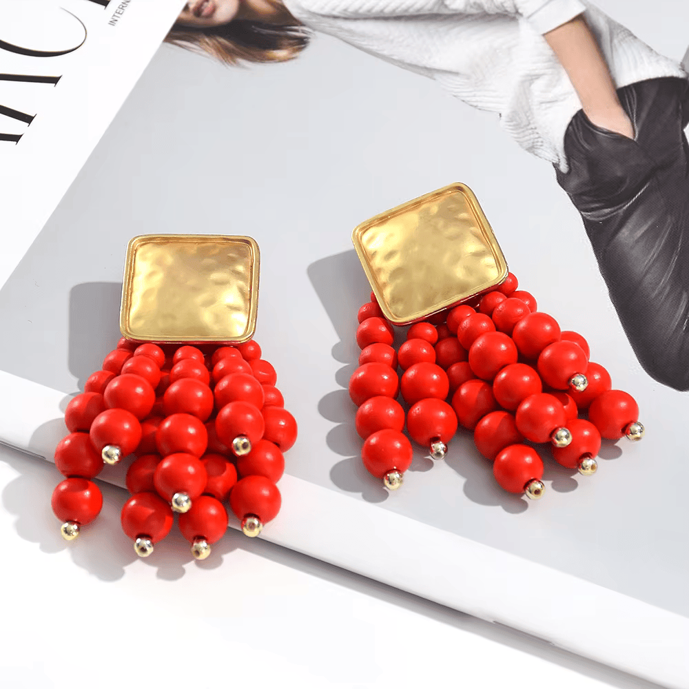 Boucles d'oreilles Éclat de Corail - Moon Accessoires