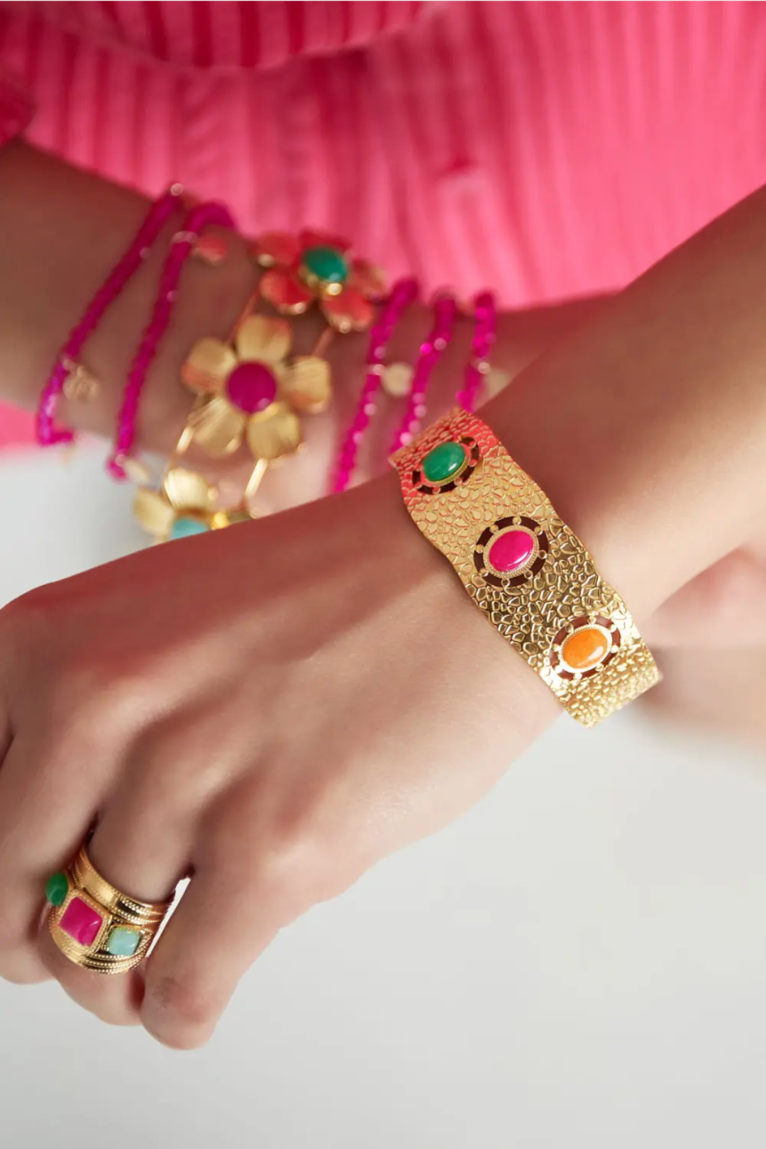 Bracelet Manchette Bohème Chic Multicolore