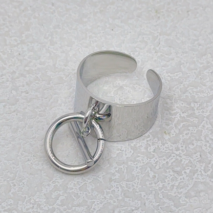 Bague en Acier Inoxydable Marina argenté