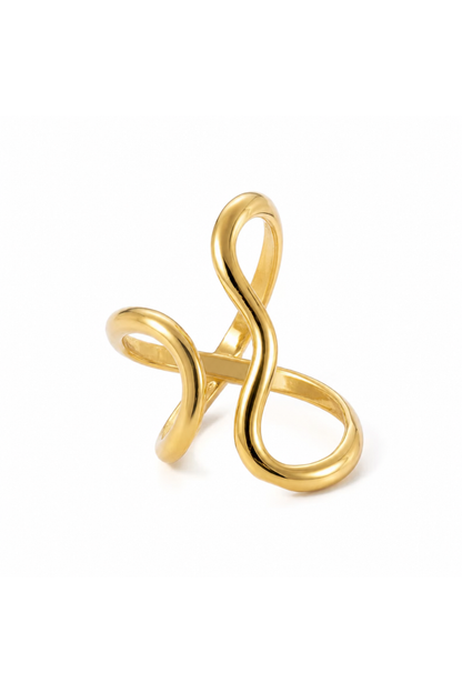 Bague en Acier Inoxydable Ouverte Imperméable pour Femme
