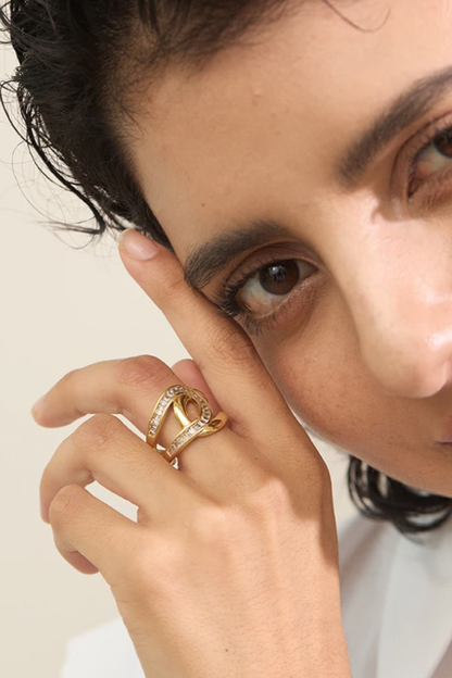 Bague ouverte en acier inoxydable