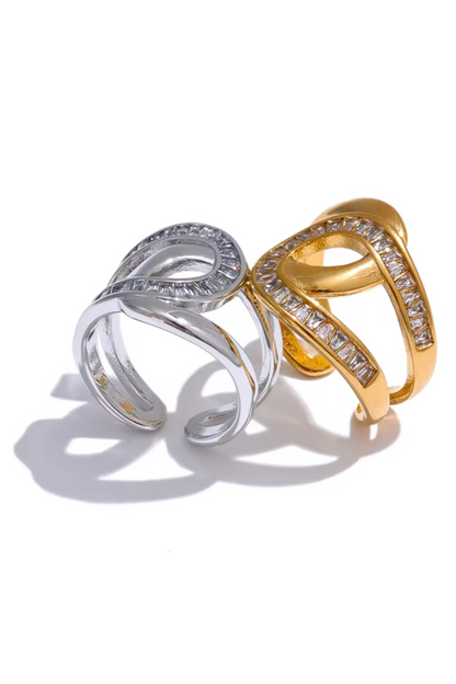 Bague ouverte en acier inoxydable