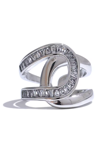 Bague ouverte en acier inoxydable