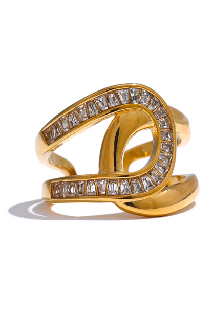 Bague ouverte en acier inoxydable