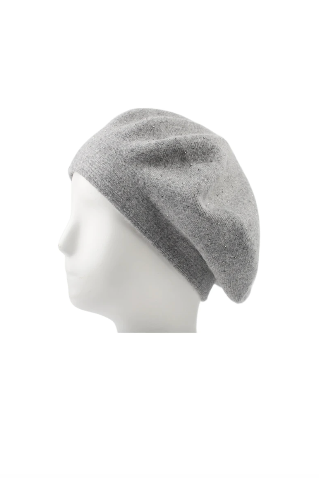 Béret uni décoré de strass