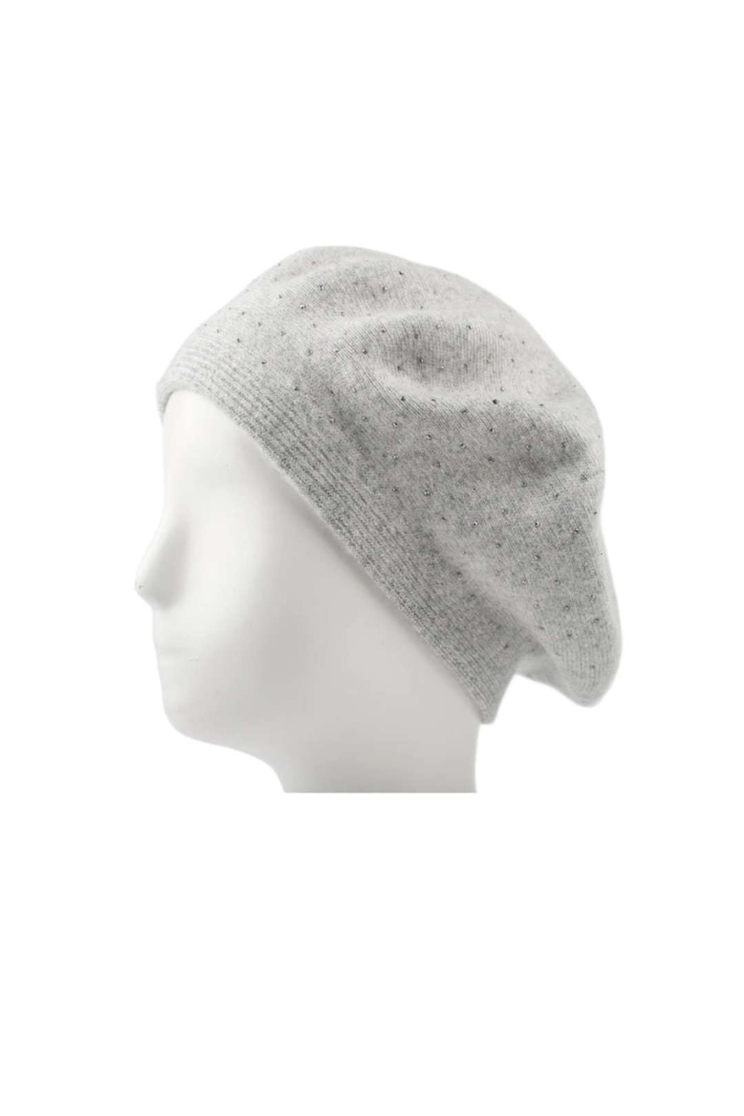 Béret uni décoré de strass