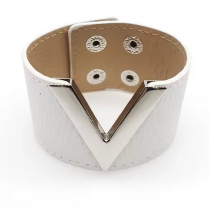 bracelet blanc argenté