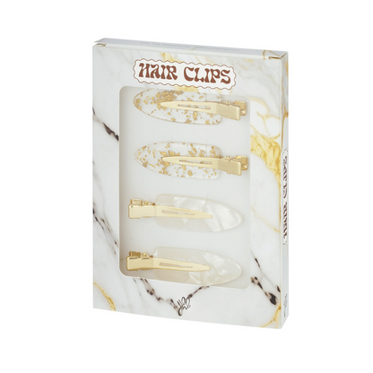 Boîte à barrettes à cheveux marbre