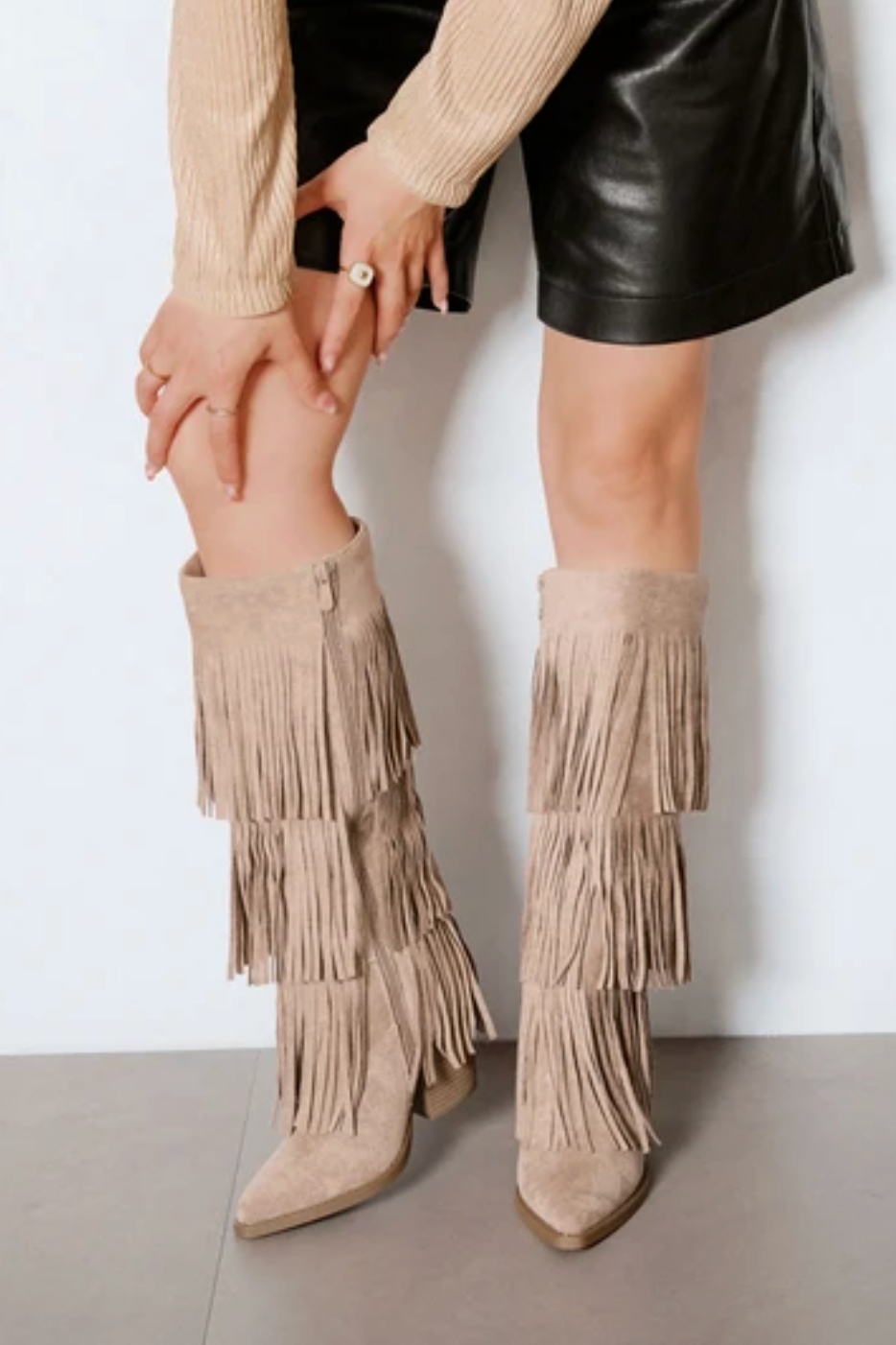 Bottes western à franges