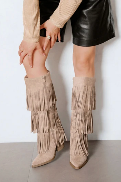 Bottes western à franges