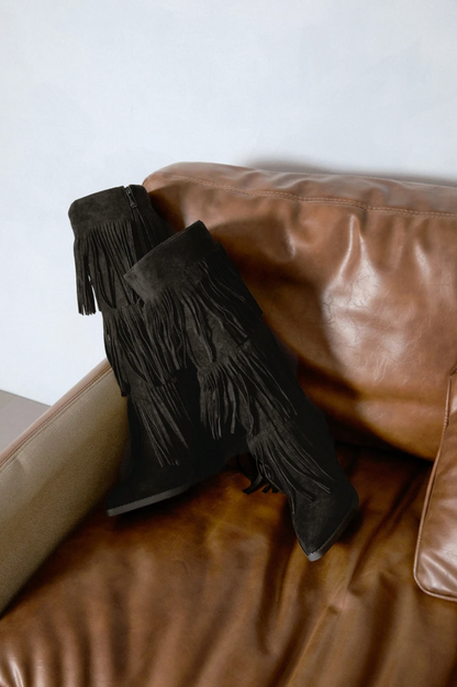 Bottes western à franges