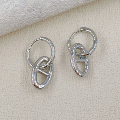 Boucles d'oreilles en acier inoxydable