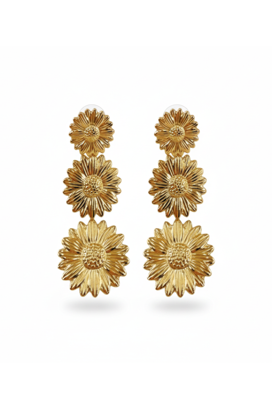 Boucles_d_oreilles_en_acier_inoxydable_trois_fleurs_dore
