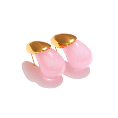 Boucles d'oreille en acier inoxydable