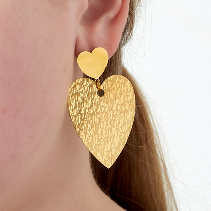 Boucles d'oreilles cœurs