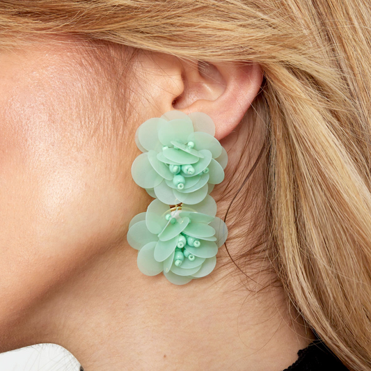 Boucles d'oreilles esprit rose