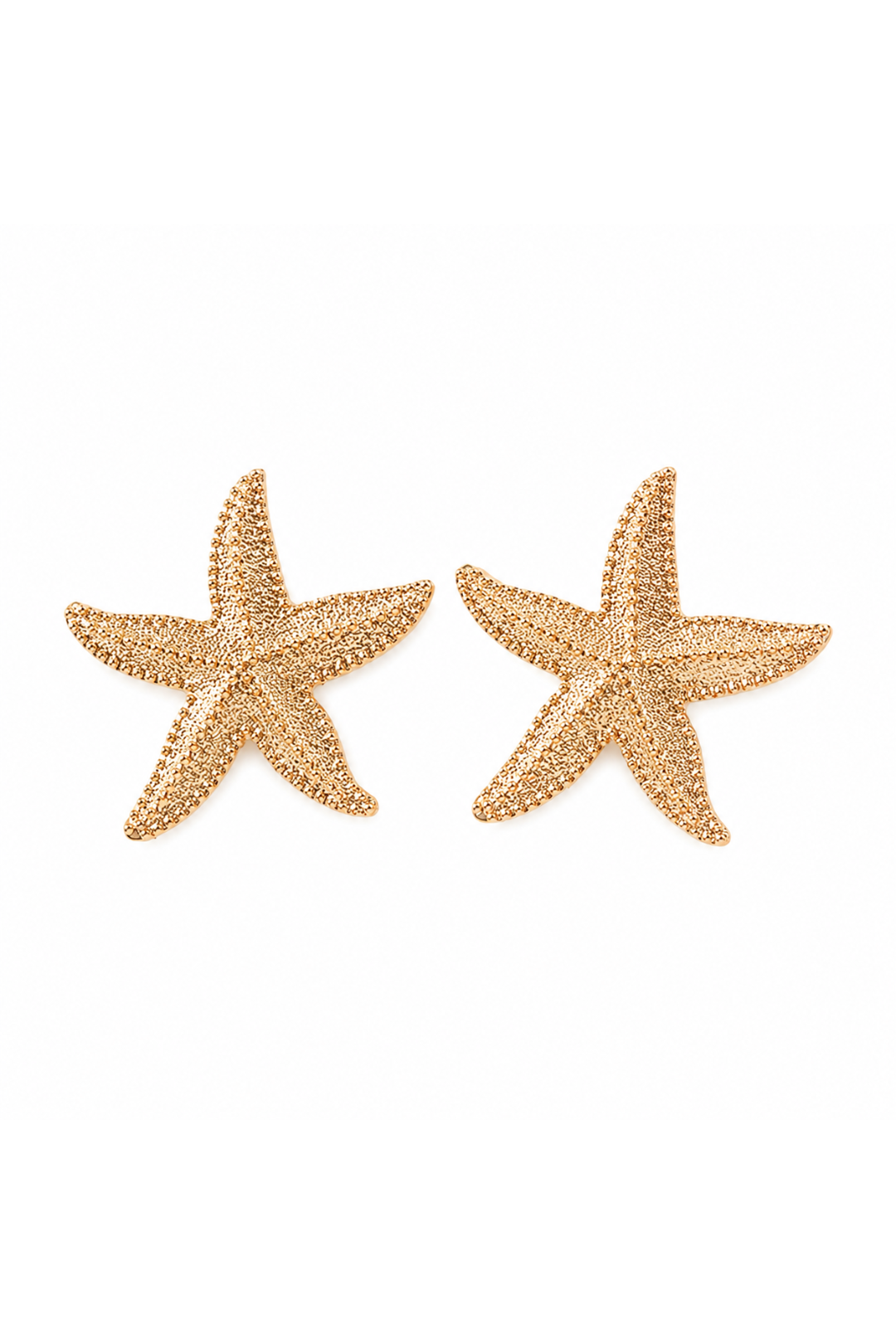 Boucles d'oreilles étoile de mer doré