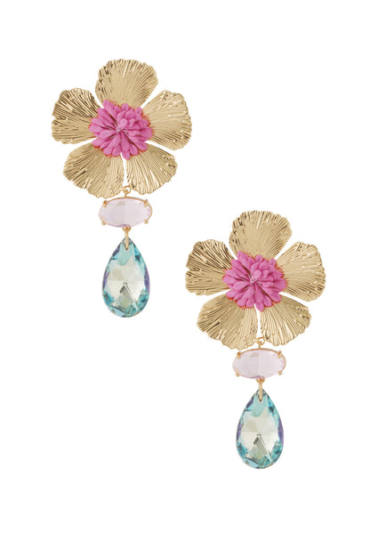 Boucles d’oreilles fleuries