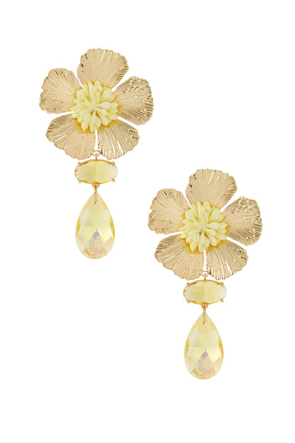 Boucles d’oreilles fleuries XXL – Élégance colorée