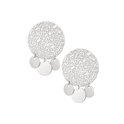 Boucles d'oreilles pendantes en acier inoxydable