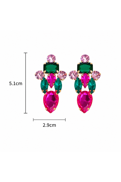 Boucles d'Oreilles perles colorés