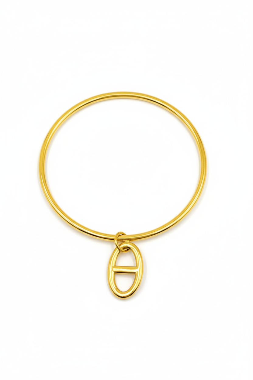 Bracelet Jonc Ovalys en Acier Inoxydable