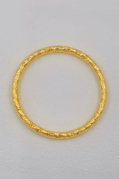 Bracelet Jonc Doré en Acier Inoxydable