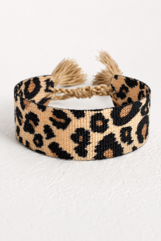 Bracelet Léopard Ajustable Femme