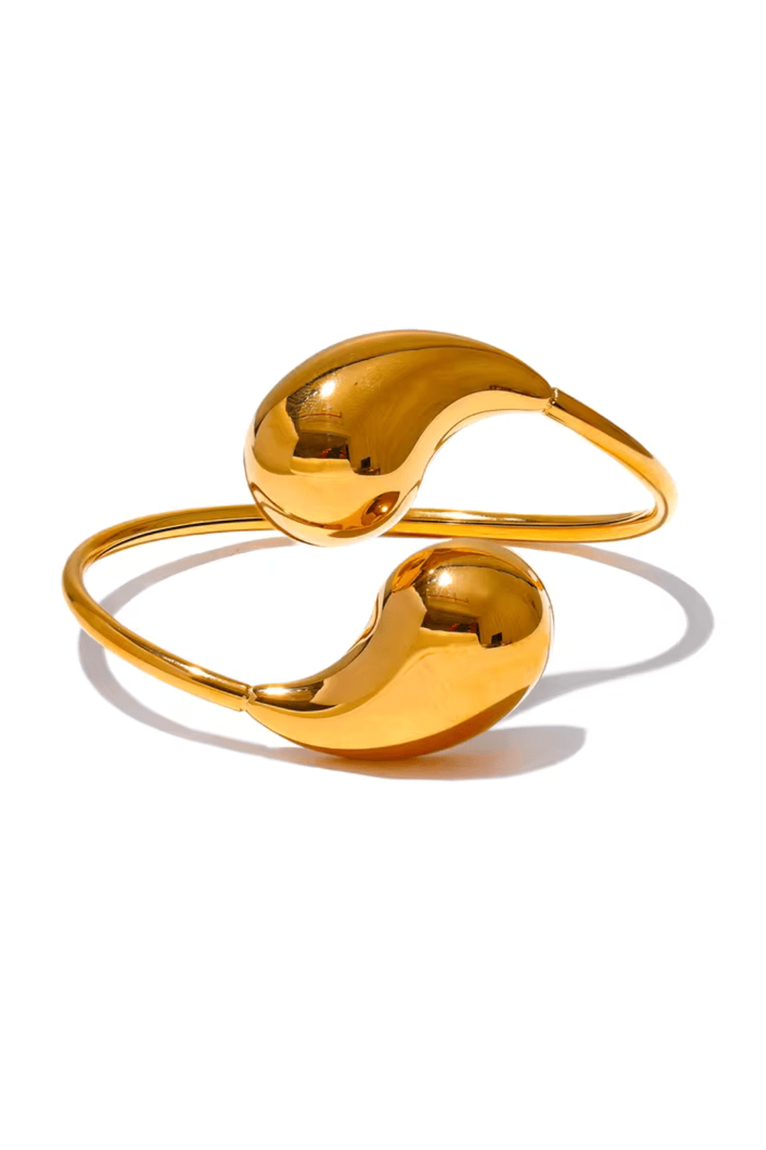 Bracelet Manchette Ajustable Acier Inoxydable