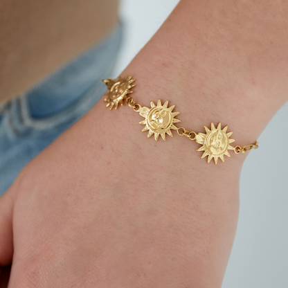 Bracelet Soleil en Acier inoxydable