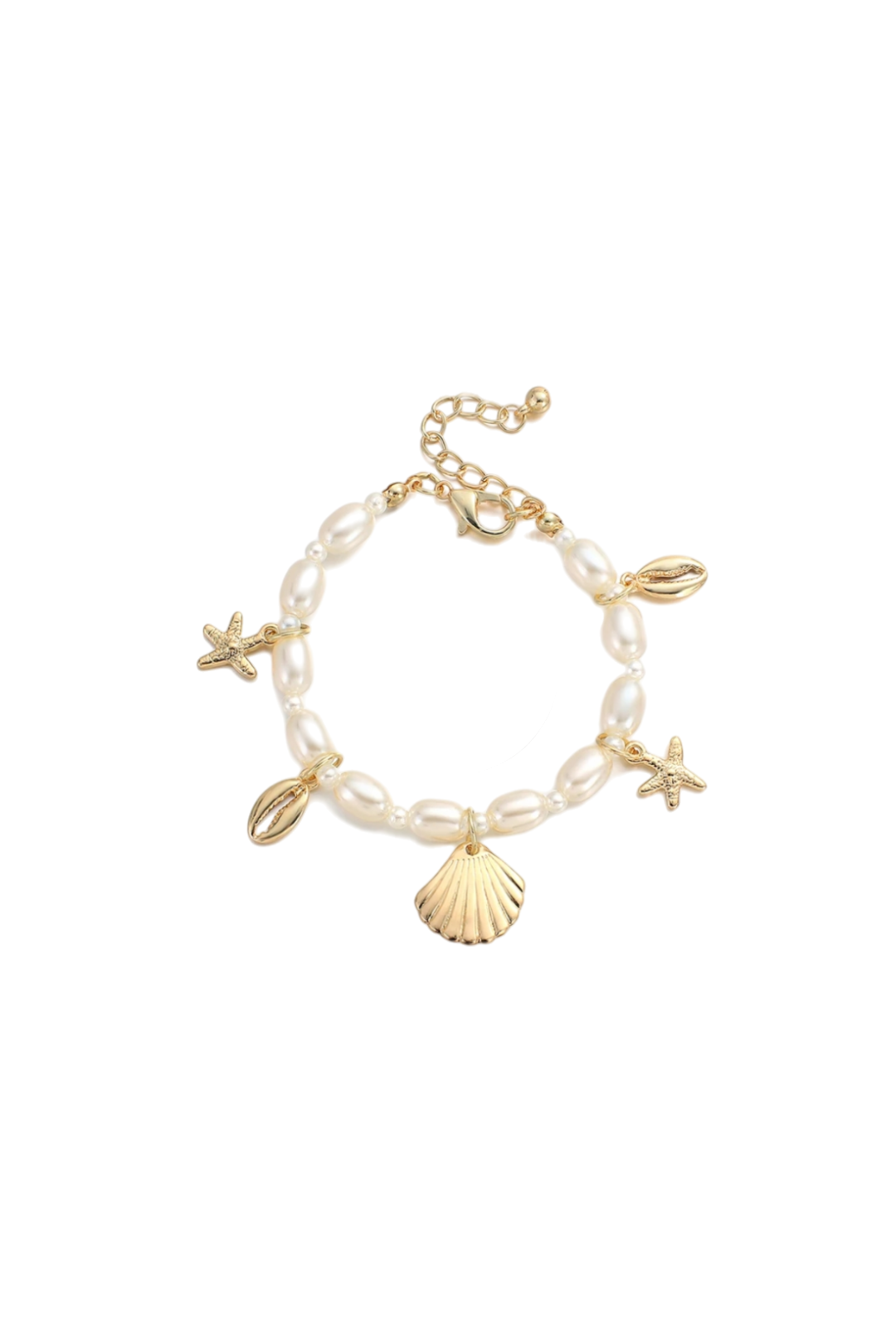 Bracelet Chaîne Coquillage Étoile de Mer