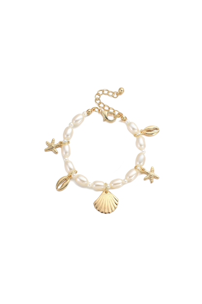 Bracelet Chaîne Coquillage Étoile de Mer
