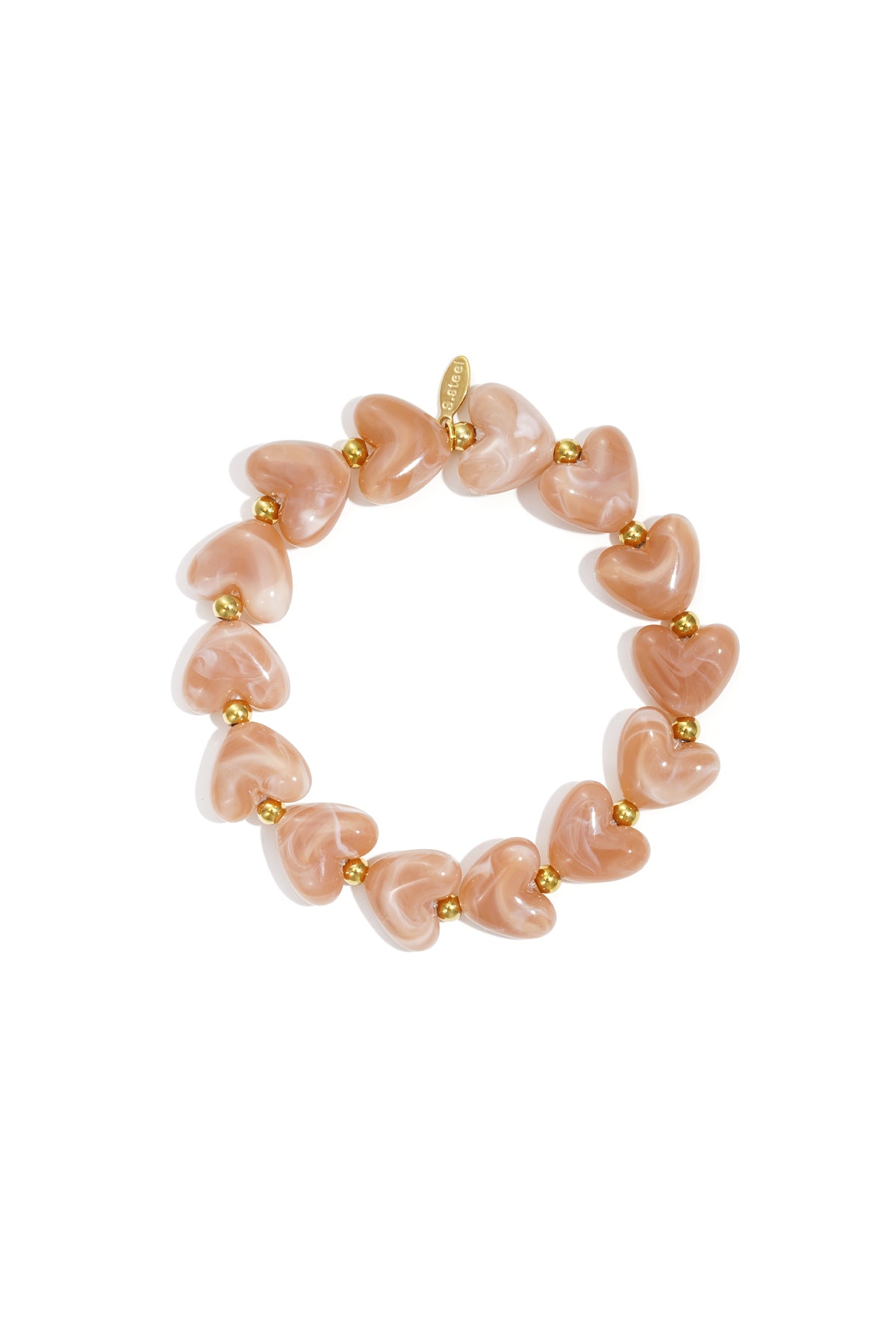 Bracelet_coeurs_en_acrylique_et_acier_inoxydable_brun