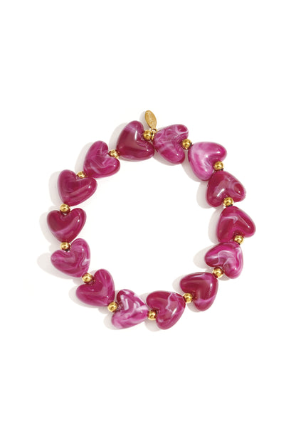 Bracelet_coeurs_en_acrylique_et_acier_inoxydable_violet_fonce